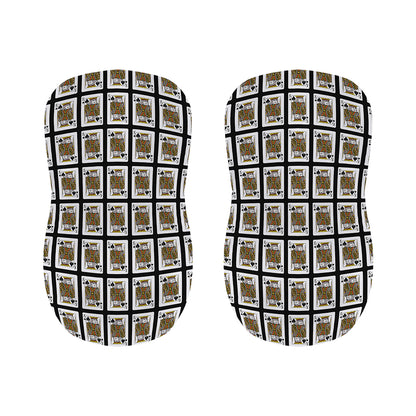 King Of Spades Pattern Print Bar Stool Covers