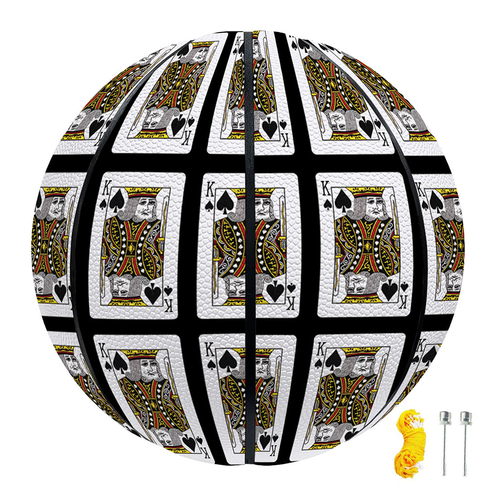 King Of Spades Pattern Print Basketball