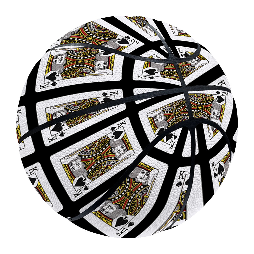 King Of Spades Pattern Print Basketball