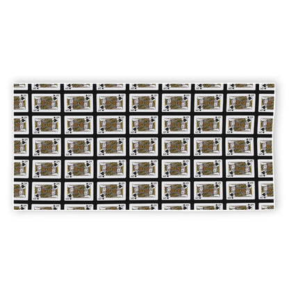 King Of Spades Pattern Print Beach Towel
