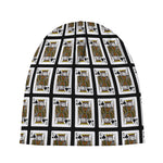 King Of Spades Pattern Print Beanie