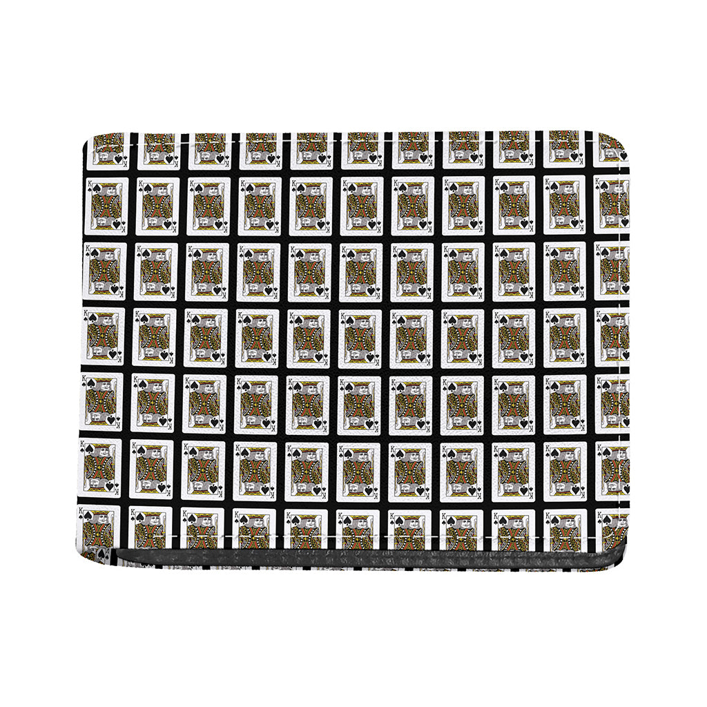 King Of Spades Pattern Print Bifold Wallet