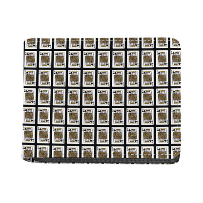 King Of Spades Pattern Print Bifold Wallet