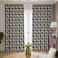 King Of Spades Pattern Print Dimout Pencil Pleat Curtains