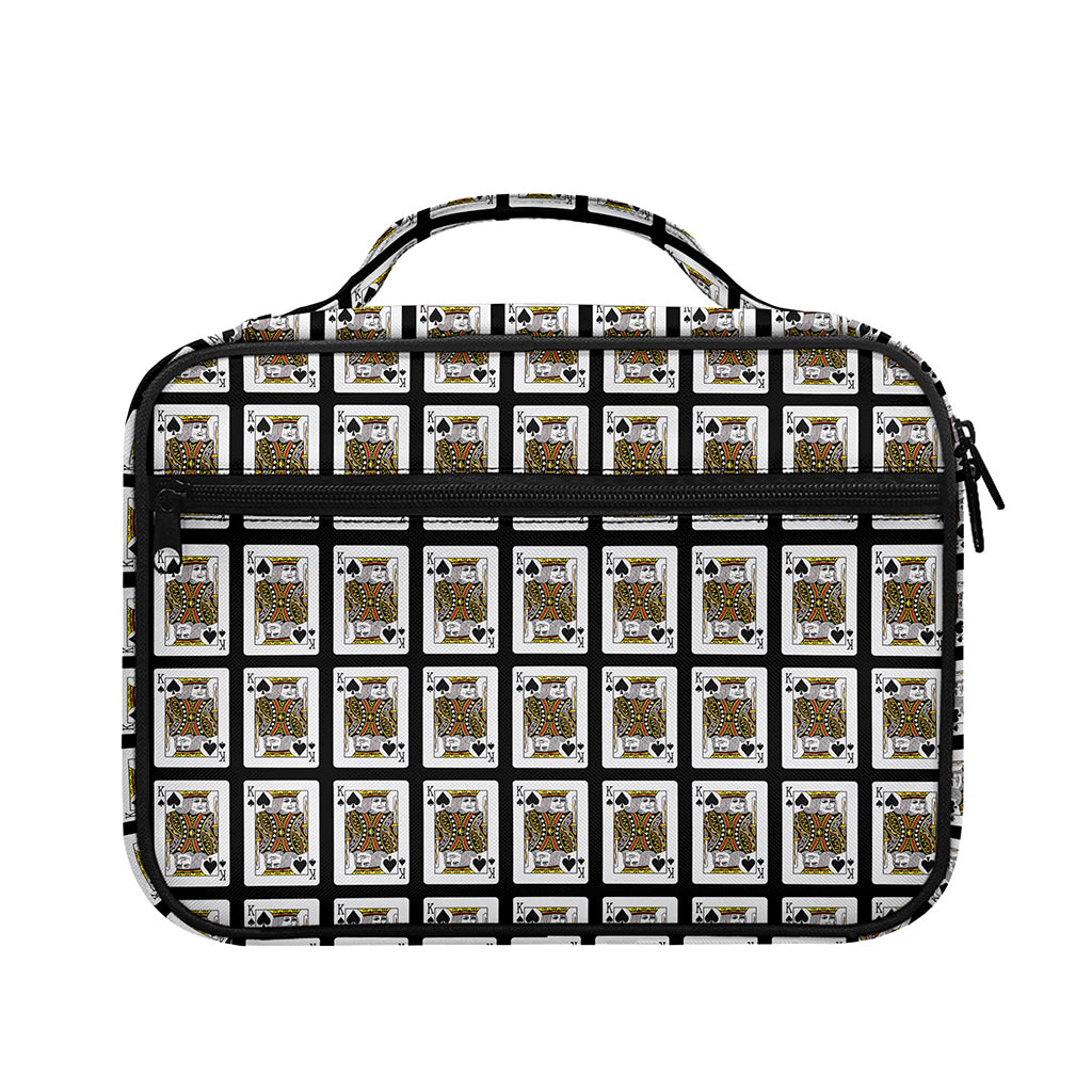 King Of Spades Pattern Print Briefcase Bible Bag