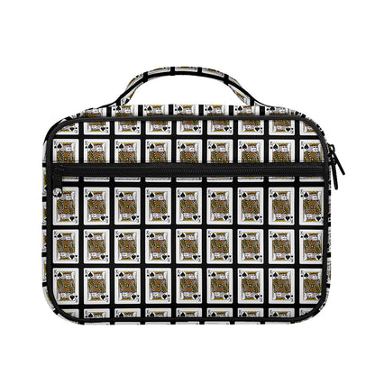 King Of Spades Pattern Print Briefcase Bible Bag