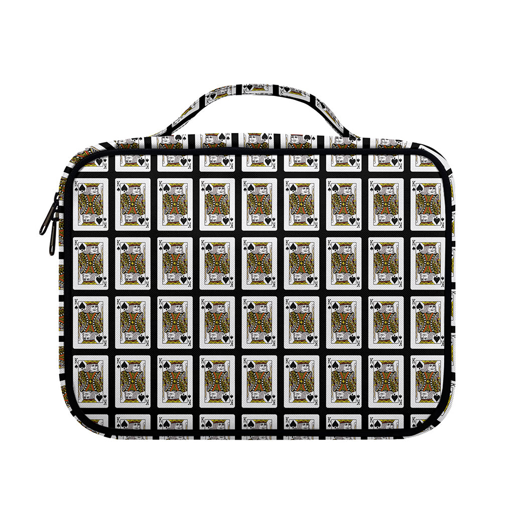 King Of Spades Pattern Print Briefcase Bible Bag
