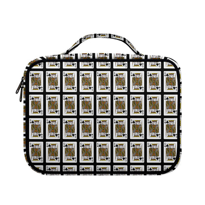 King Of Spades Pattern Print Briefcase Bible Bag