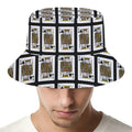 King Of Spades Pattern Print Bucket Hat
