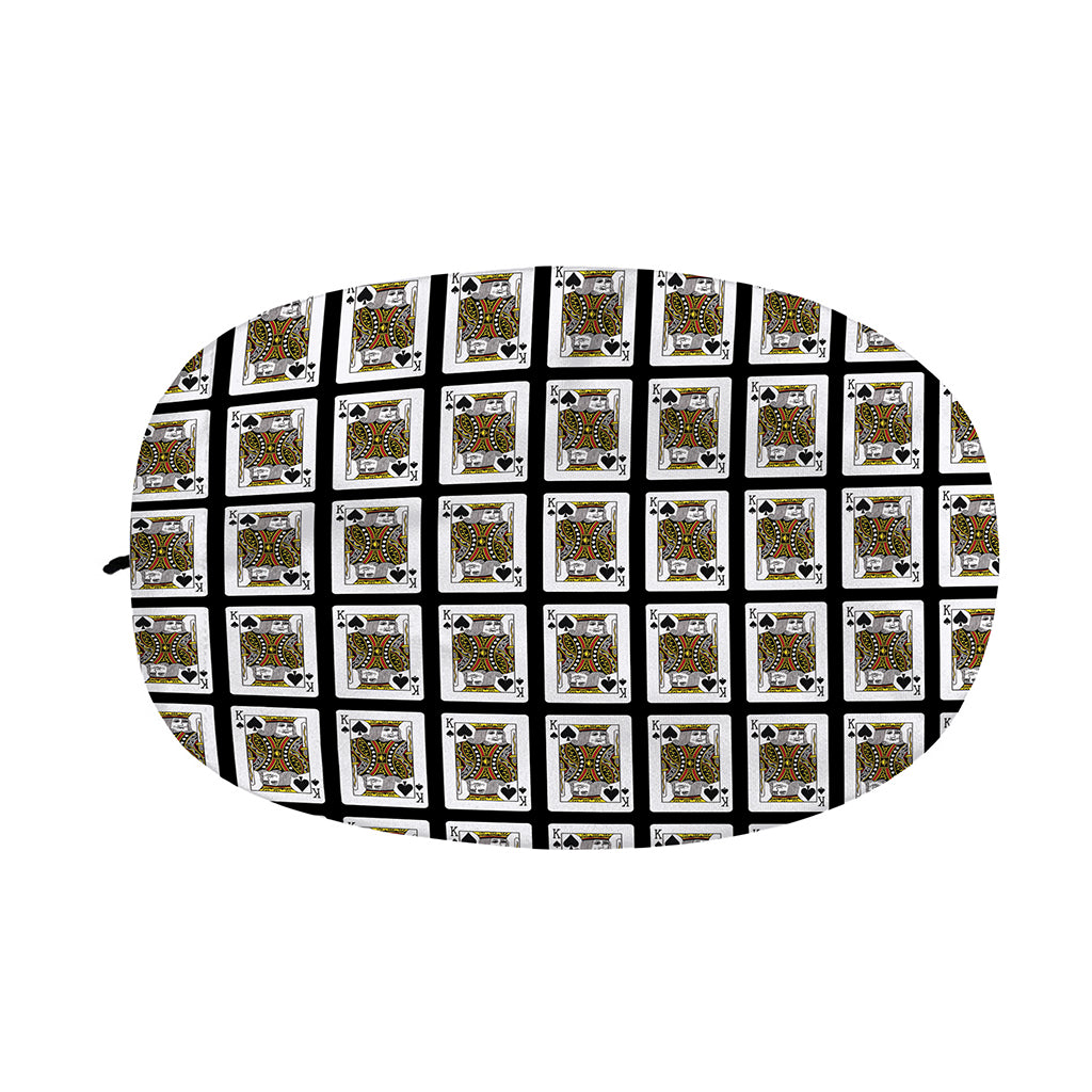 King Of Spades Pattern Print Car Side Mirror Covers