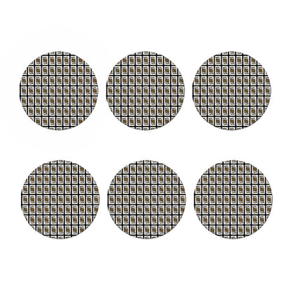 King Of Spades Pattern Print Coaster Set