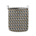 King Of Spades Pattern Print Collapsible Laundry Basket