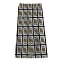 King Of Spades Pattern Print Cotton Front Slit Maxi Skirt