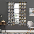 King Of Spades Pattern Print Grommet Curtain Panels
