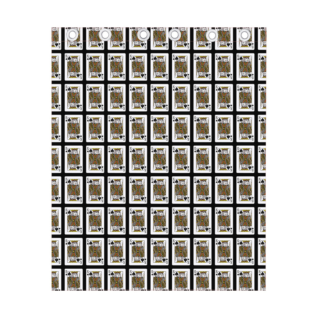 King Of Spades Pattern Print Curtain