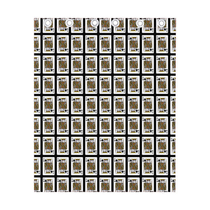 King Of Spades Pattern Print Curtain