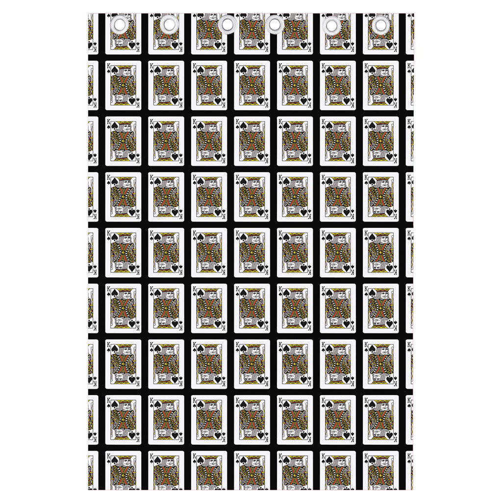 King Of Spades Pattern Print Curtain