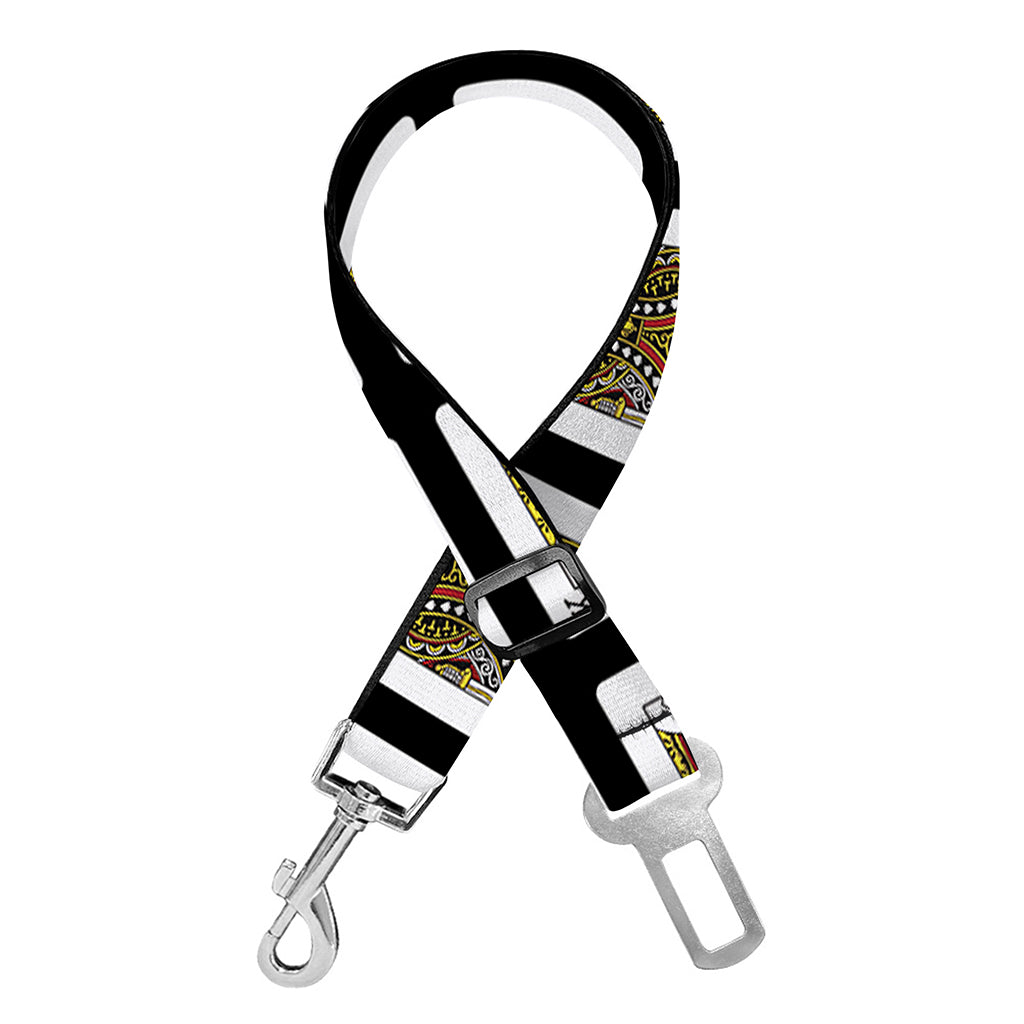 King Of Spades Pattern Print Dog Seat Belt