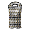 King Of Spades Pattern Print Double Neoprene Wine Tote