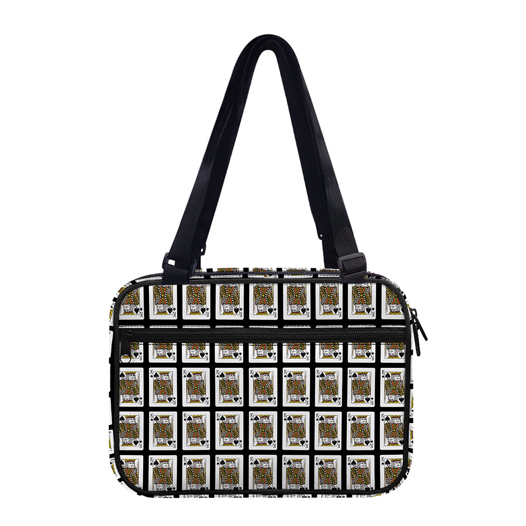King Of Spades Pattern Print Double Strap Bible Bag
