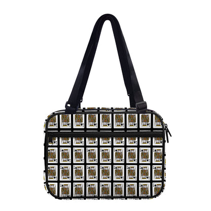 King Of Spades Pattern Print Double Strap Bible Bag
