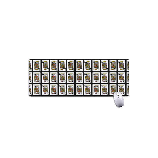 King Of Spades Pattern Print Extended Mouse Pad