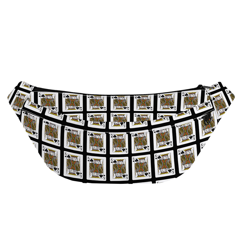King Of Spades Pattern Print Fanny Pack