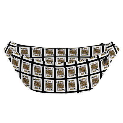 King Of Spades Pattern Print Fanny Pack