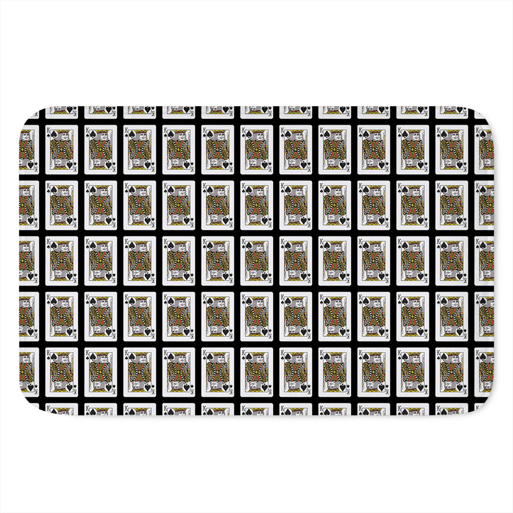 King Of Spades Pattern Print Indoor Door Mat
