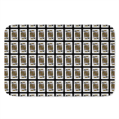 King Of Spades Pattern Print Indoor Door Mat