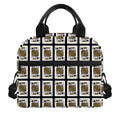 King Of Spades Pattern Print Insulated Lunch Bag