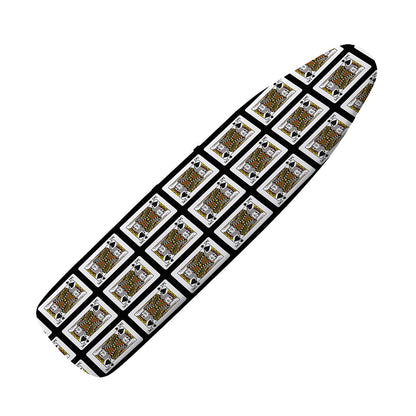 King Of Spades Pattern Print Ironing Board Cover
