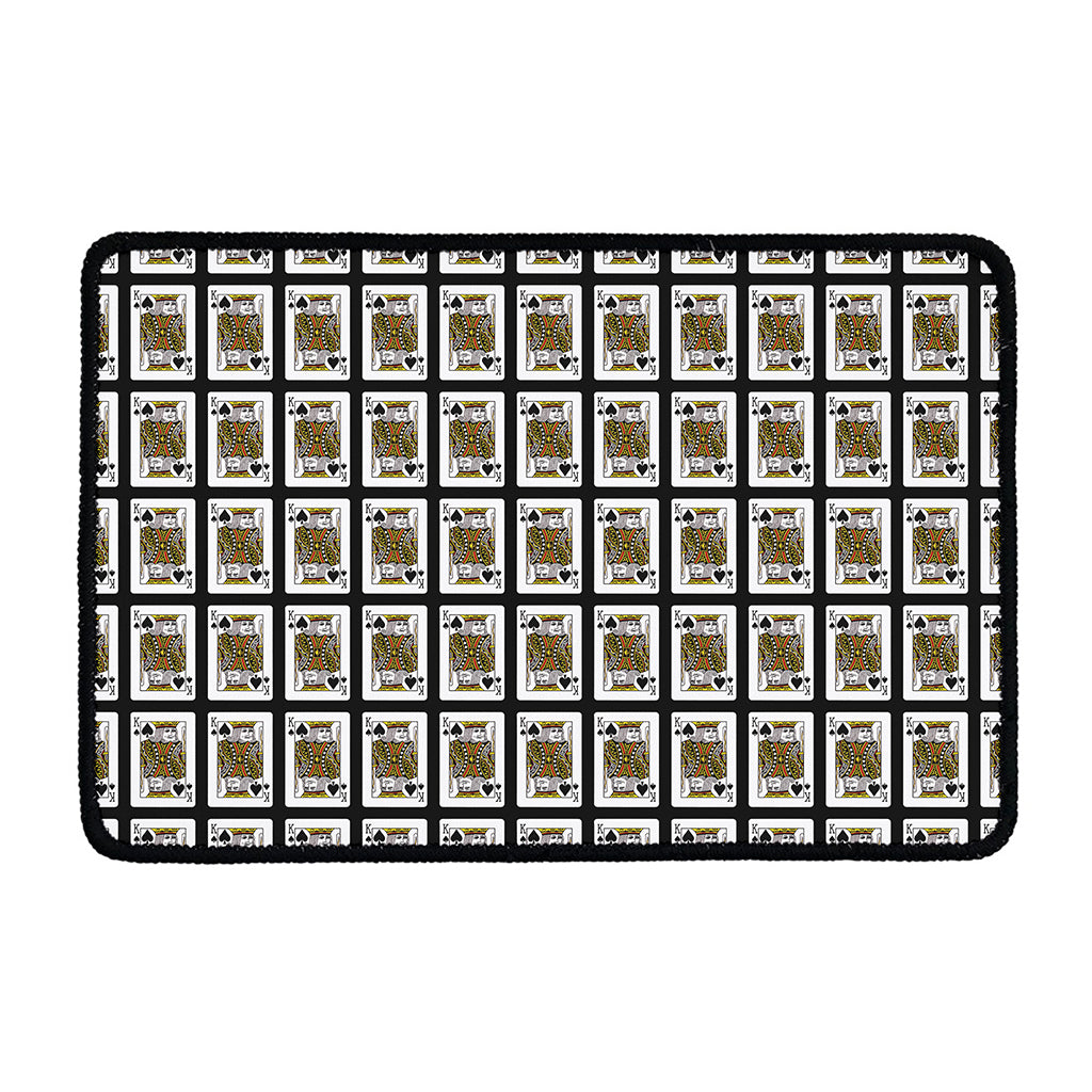 King Of Spades Pattern Print Kitchen Mat