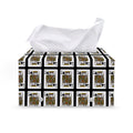 King Of Spades Pattern Print Leather Tissue Box Cover