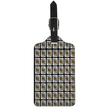 King Of Spades Pattern Print Luggage Tag