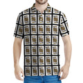 King Of Spades Pattern Print Men's Polo Shirt