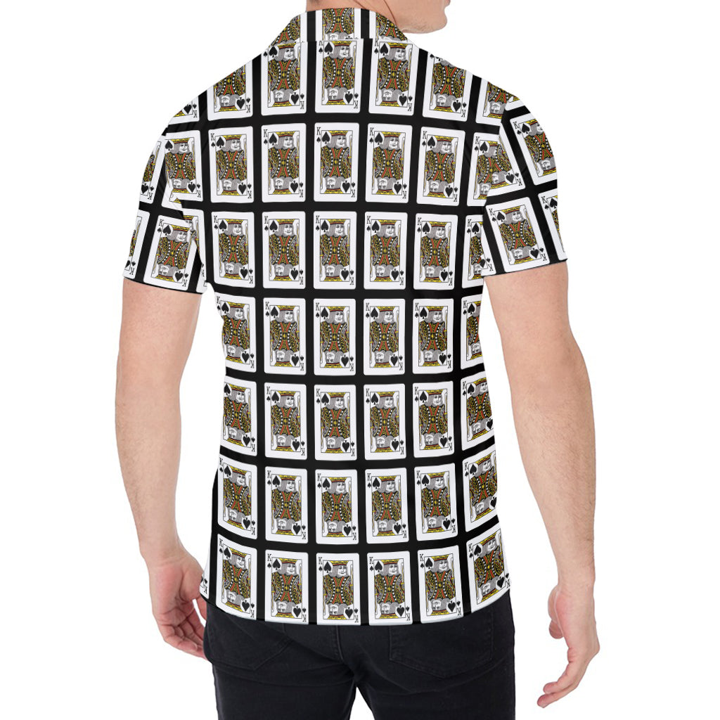King Of Spades Pattern Print Men's Shirt