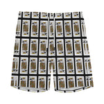 King Of Spades Pattern Print Men's Sports Shorts