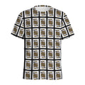 King Of Spades Pattern Print Men's Athletic T-Shirt