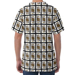 King Of Spades Pattern Print Men's Velvet T-Shirt