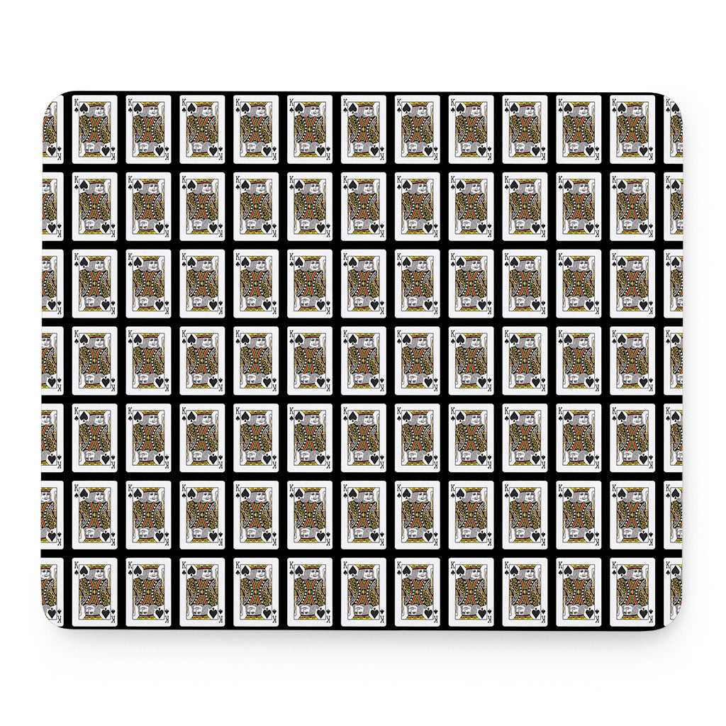 King Of Spades Pattern Print Mouse Pad