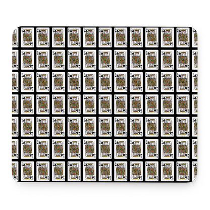 King Of Spades Pattern Print Mouse Pad