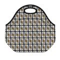 King Of Spades Pattern Print Neoprene Lunch Bag