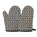 King Of Spades Pattern Print Oven Mitts