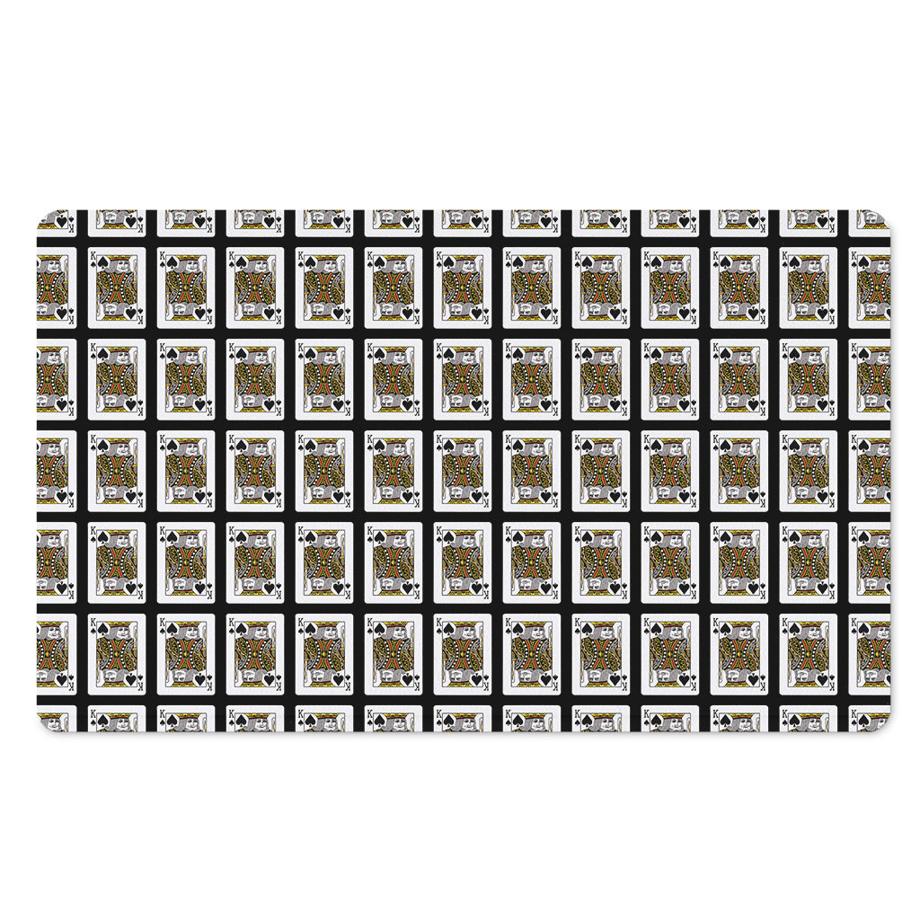 King Of Spades Pattern Print Polyester Doormat