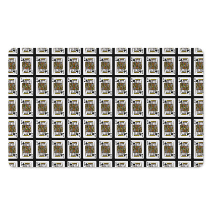 King Of Spades Pattern Print Polyester Doormat