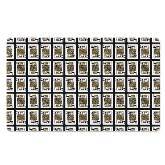 King Of Spades Pattern Print Polyester Doormat