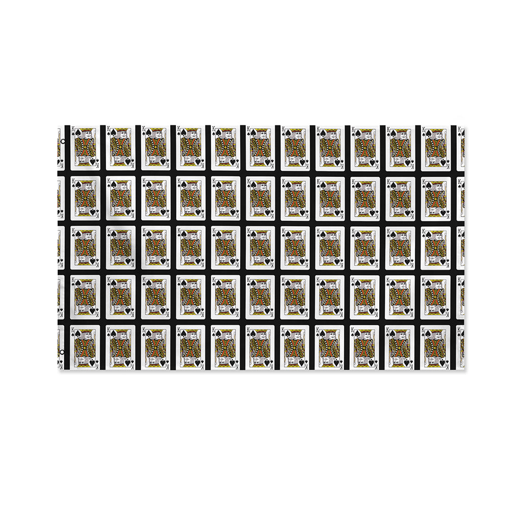 King Of Spades Pattern Print Polyester Flag