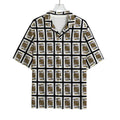 King Of Spades Pattern Print Rayon Hawaiian Shirt