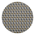 King Of Spades Pattern Print Round Blanket